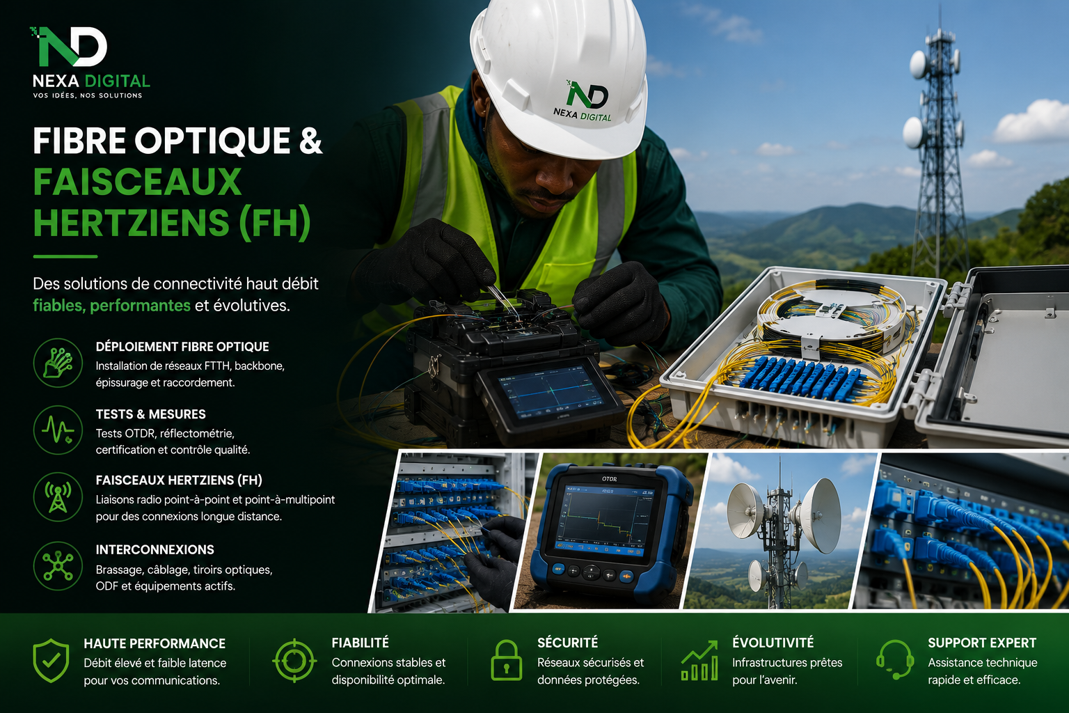 Fibre Optique & Faisceaux Hertziens (FH)